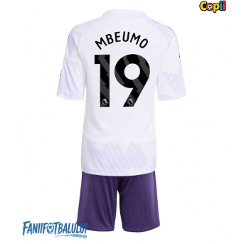 Manchester United Bryan Mbeumo #19 Echipament de Fotbal Replică 2025-26 Copii Deplasare (+ Șorturi)